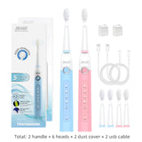 SEAGO Electric Toothbrush Rechargeable Sonic Travel Toothbrush Head replacement  Whitening Best Healthy Gift
