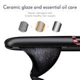2 In 1 Curling Hair Iron Straightening Rotating Ceramic Electric Waver Silky Salon Smooth Professional Straightener Women Culer