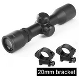 Tactical Hunting Optical 4x32 Airsoft Optical Rifle Scope Sight with Rail Mount Rifle Telescope Double Crosshair Sight Shooting