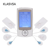 KLASVSA Electric Digital Body Muscle Stimulator Acupuncture Electrotherapy Tens Unit Pads Massage Relax Health Care Pain Relief