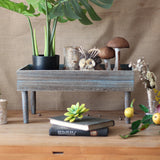Garden Vintage Plant Stand Free Standing Wooden Holder Display Indoor Props Shelf Balcony Living Room Multifunction Storage Rack