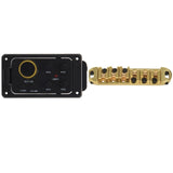-Roller Adjustable Saddle Tune-O-Matic and Brass Rollers Bridge with KLT-10B 4 Band EQ Equalizer Preamp Guitar Pickup