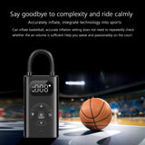 Portable Air Compressor Inflators 150Psi Air Pump LED Light for Car Tires Bicycle Rechargeable Power Bank LED Light