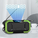 Protable Solar Hand Crank Radio Flashlight BT FM/AM Radio IPX5 Emergency Flashlight Bluetooth Speaker Dynamo 5000mAh Power Bank