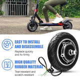 10'' E Scooter Front Tire Motor E Scooter Wheel 48V 500W Brushless Dis Brake Hub Motor E Bike Replacement for KUGOO M4/M4 PRO