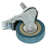 4Pcs Heavy Duty 75mm Swivel Castor with Brake Trolley Casters wheels for Furniture
