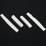 6 Sets of 12Pcs 6 String Acoustic Guitar Bone Bridge Saddle and Nut Made of Real Bone