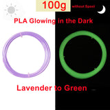 1.75mm 3D Printer Filament PLA Series Special Effect 1Kg 500g 250g with Spool Plastic Filaments Wood / Shinning / Rainbow PLA