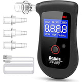 AA168N Alcohol Tester Handheld Digital Alcohol Breath Tester Breathalyzer Analyzer LCD Display Mini Blowing Tester