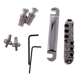 Locking Roller Saddle Bridge Set For LP Guitar Parts Accessories