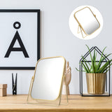 Vanity Makeup Mirror with Metal Stand 360 Degree Swivel Desktop Tabletop Mirror