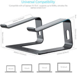 Vertical Laptop Stand Ergonomic Aluminum Laptop Computer Stand Detachable Laptop Riser Notebook Holder Stand Macbook Pro Support