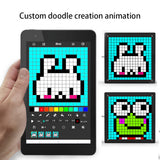 Time Box Pixel Art Bluetooth Speaker 19x19 LED display APP Control Animation Frame &amp; Alarm Clock &amp; music spectrum diy kit