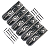 1 Set of 6 Pcs Single Individual Bridge Saddles Tailpiece for 4 String Bass Guitar Replacement Parts