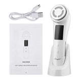 5 in 1 Beauty Machine EMS Photon Skin Rejuvenation Facial Cleansing Hot Compress Lifting Firming Wrinkle Remover Skin Care Tools
