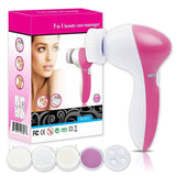 Electric Facial Cleaning Brush Multifunction Device Sonic Face Cleansing Brush Deep Cleaning Pore Skin Care Face Massage Brush