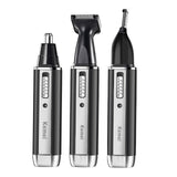 Kemei rechargeable electric all in one hair trimmer for men grooming kit beard trimer facial eyebrow trimmer nose ear shaver