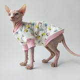 Hairless Cat Clothes Warm Cotton Cat  Sphinx Devon Cat Clothes Soft Skin-friendly Cat Coats Cat Accessories Cat Supplies