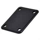1 Set Electric Guitar Neck Plate with Screws for Strat Tele Guitar Precision,Jazz Bass Replacement, Black &amp; 1x Black El