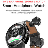 JM08 Smart Watch TWS Wireless Headset HIFI Stereo Sound Bluetooth Call Earphone Heart Rate Blood Pressure Monitor Smartwatch