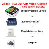 ZD Household Portable Sphygmomanometer ; Voice broadcast LCD Digital ;Arm Band Type Blood Pressure Monitor