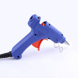 20W Hot Melt Air Glue Gun High Temp Heater Mini Gun w/ 10pcs Glue Sticks for DIY Decorative Tools Paste Small Accessories