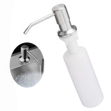 Soap Dispenser Kitchen Sink Deck Mounted Bathroom 300ml ABS Plastic Chrome Polished Black Liquid Soap Dispenser Bottle