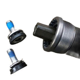 Fixed Gear Middle Axle With Waterproof Screw Bicycle Bearing Square Hole 103 107 Bottom Bracket Single Speed Bike Parts