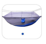 2 Person Camping Garden Hammock With Mosquito Net Outdoor Furniture Bed Strength Parachute Fabric Sleep Swing Portable Hanging