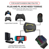 HXSJ P6 Keyboard and Mouse Adapter Portable Mice Breathing Light Converter Connection for N-Switch PS4 PS3 XBox One 360