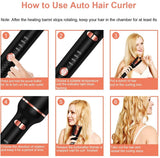 Automatic Hair Curler Ceramic Wired Curling Iron Electric Hair Curlers For Curls Waves Styling 2021 New Rotating Curling Styler