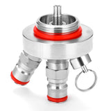 Mini Beer Keg 304 Stainless Steel Ball Lock Wine Tap Dispenser for 3.6L/5L/10L Homebrew Beer Tool