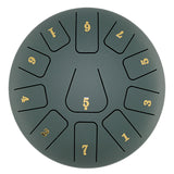 8 Inch 11 Tones Steel Tongue Drum with 1 Pair Mallets Storage Drum Bag Percussion Musical Instruments Hand Pan Drum