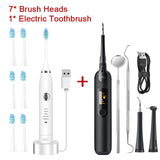 Electric Sonic Dental Scaler For Whiten Teeth Tartar Cleaner Tooth Calculus Remover Tool Kit