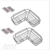 Bathroom kitchen Punch Corner Frame Shower Shelf Wrought Iron Shampoo Storage Rack Holder with Suction Cup bathroom accessories