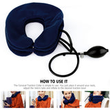 Air Cervical Collar Inflatable Collar Neck Traction Massager Vertebra Therapy Pain Relief 3 Layer Pillow Health Care masajeador