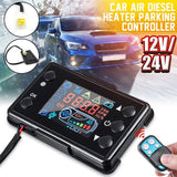 Universal 12V 3/5/8KW LCD Monitor Parking Heater Digital Switch Car Heating Device Controller for Car Track Air Heater
