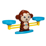 Math Match Game Board Toys Monkey Match Balancing Scale Number Balance Game Kids Educational Toy to Learn add and subtract