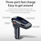 Transmitter Receiver Bluetooth 5.0 Handsfree Vehicle Victsing Fm Transmitter Auto Car MP3 Player USB Transmisor Dropshipping