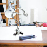Creative 2 In 1 Clip Table Lamp Design Usb Adjustable Cold White Desk Light For Eyebrow Tattoo Nail Art Beauty Makeup Fishing