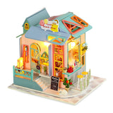 Flower Room Diy DollHouse Wooden Miniature Furniture Doll House maison Model Building Kits casa Toys For Kids Girls Xmas Gifts