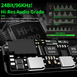 GS1 3 in 1 Type-C to 3.5mm Audio Cable Fast Charge Phone Game Sound Card Adapter Audio Jack Cable Adapter Switch Volume
