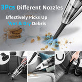 Car Vacuum Cleaner Portable Handheld Home Powerful Cyclone Wet Dry Wireless 120W Use USB Chargeable Durable Vacuum Cleaner