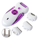 4 in1 Women Epilator Electric Female Face Fair Removal Lady Shaver Mini Trimmer Body Leg Depilatory Manicure Grinder