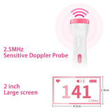 Household Doppler Fetal Heart Rate Monitor Home Pregancy Baby & Fetal Sound Medical Detector LCD Display No Radiation 3.0MHz