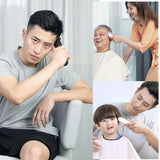 Electric Hair Clippers For Men Children Ceramic Cutter Hair Cutting Machine Professional Rechargeable Two Speed Hair Trimmer