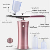 Multifunctional oxygen injecting instrument household beauty instrument household Pore Cleaner essence importing instrument