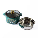 220V Multifunction Electric Soup Stew Noodle Cooking Pot Rice Cooker Egg Omelette Frying Pan Timer Mini Hotpot Food Steamer