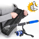 LEO Telescopic Fishing Rod and Reel Combos Full Kit Entry-Level Fishing Sea Rod Kit 195cm