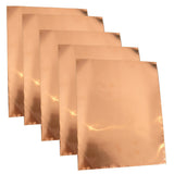 5 Pack Electric Guitar Copper Foil Tape Single Conductive Adhesive Sheet 30x22.5cm for Smart Phone PC PDA PDP Copier